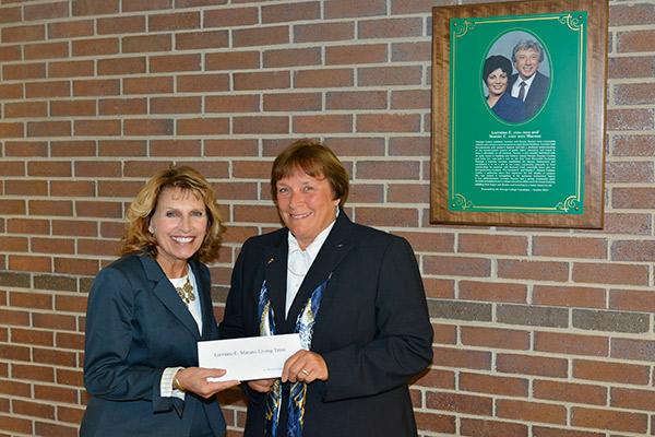 Marano Campus Center with President Stanley and Theresa Scanlon