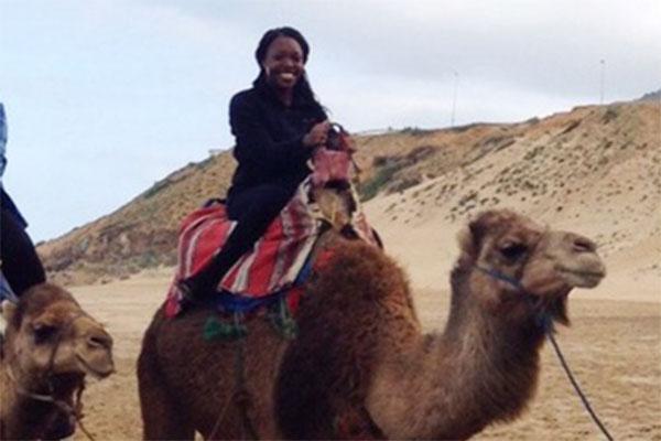 Tianna on camel