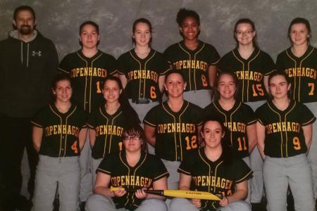 Muncy and Copenhagen softball team 