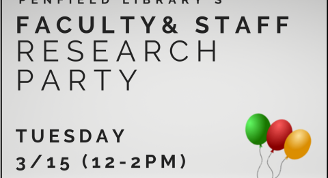 Faculty/Staff Research Party Planned
