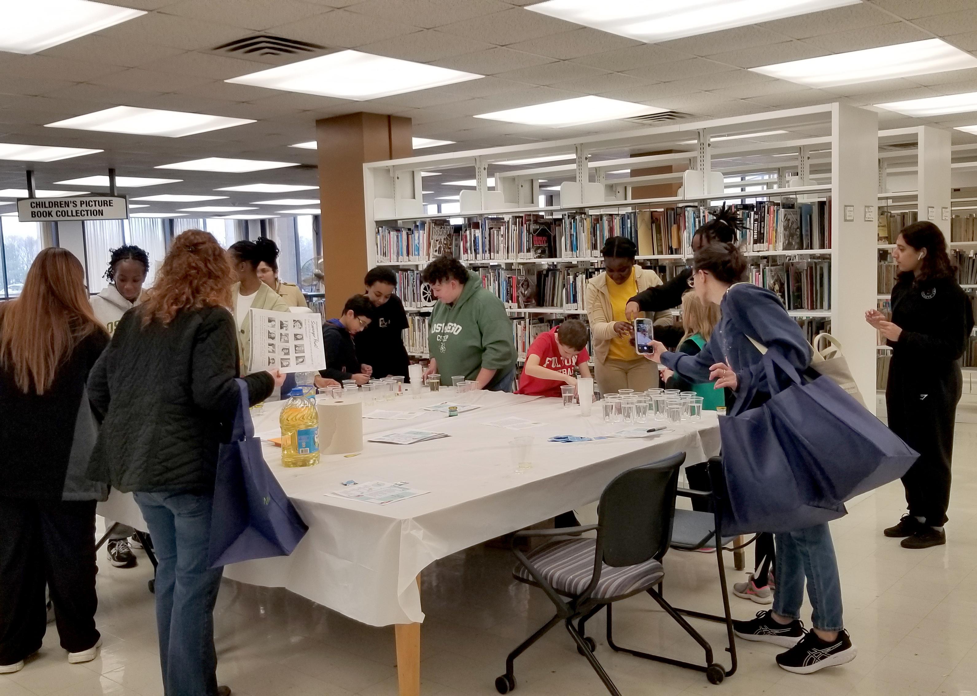 Participants in a previous Maker Madness have fun while learning about making things