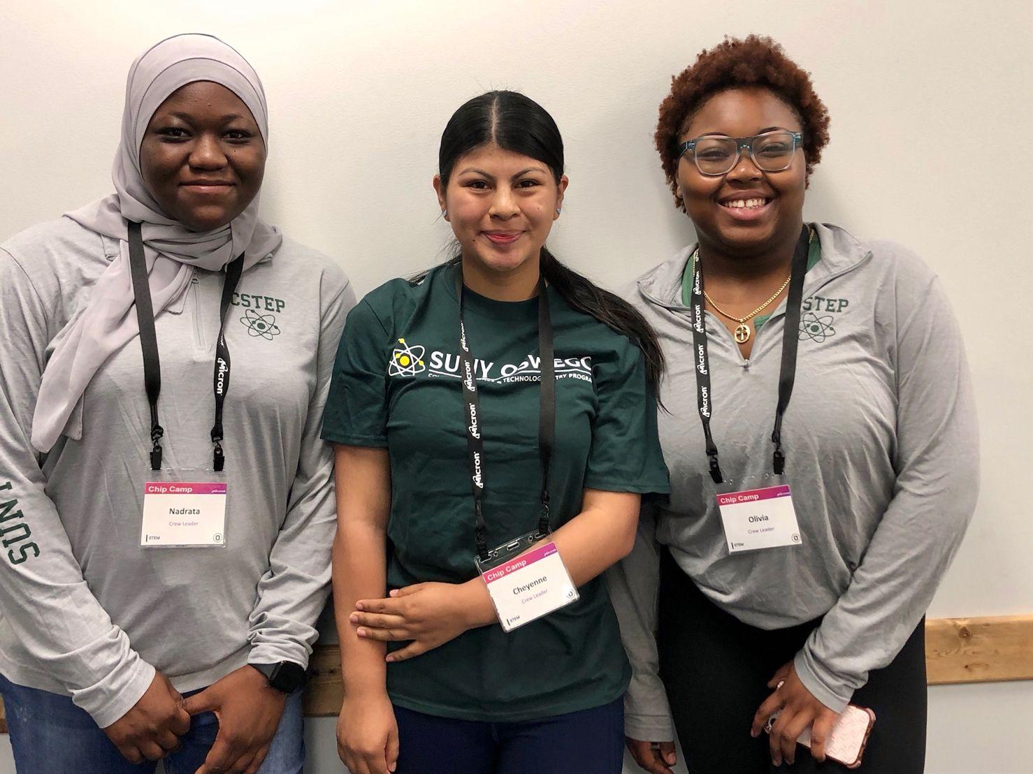 3 SUNY Oswego students help with Micron Chip Camp, hosted by OCC