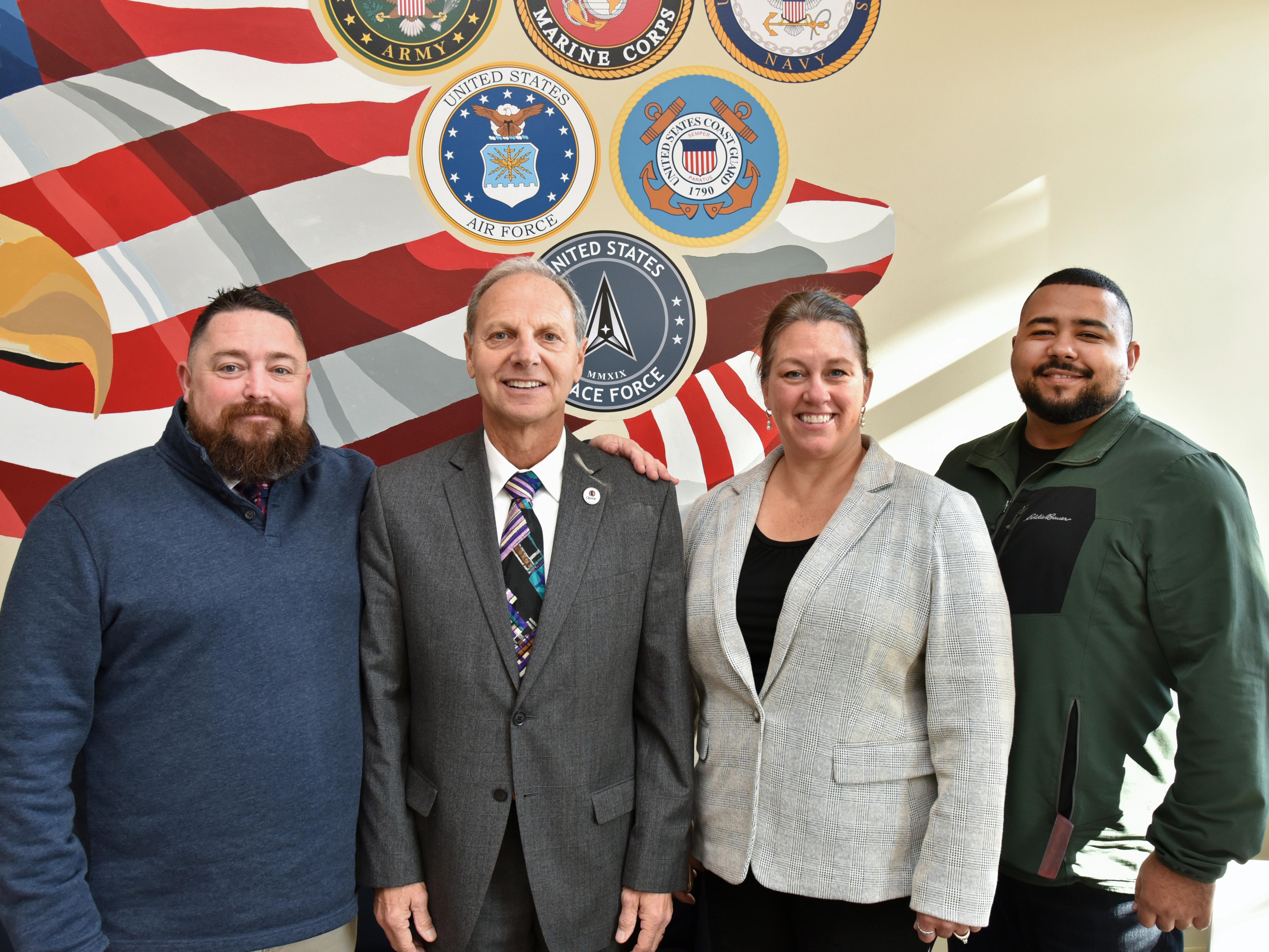 SUNY Oswego’s Veterans Lounge and Battle Buddy Center in Sheldon Hall hosts an annual luncheon in honor of Veterans Day.