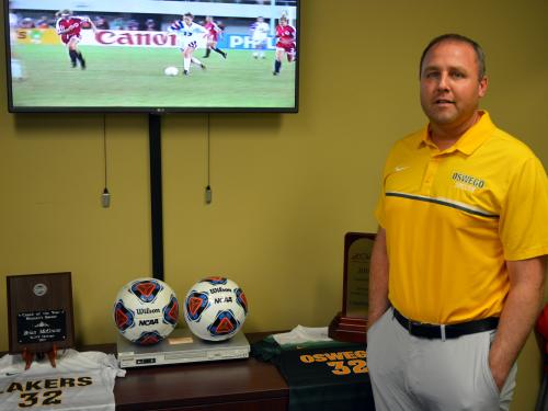 Brian McGrane prepares for another women's soccer season