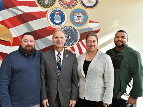 SUNY Oswego’s Veterans Lounge and Battle Buddy Center in Sheldon Hall hosts an annual luncheon in honor of Veterans Day.