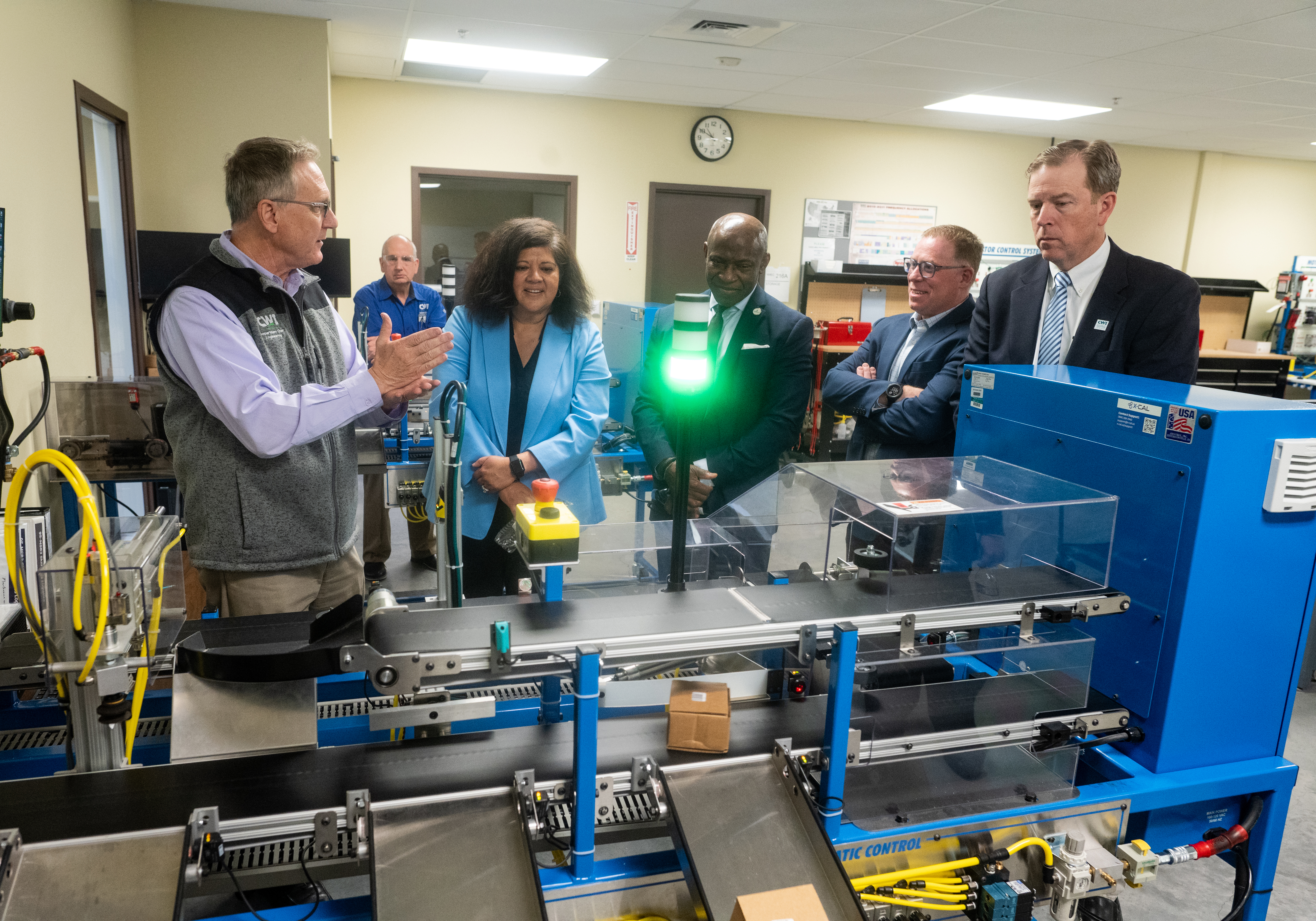 SUNY Oswego leaders met with colleagues from College of Western Idaho University to discuss their partnerships with Micron. 