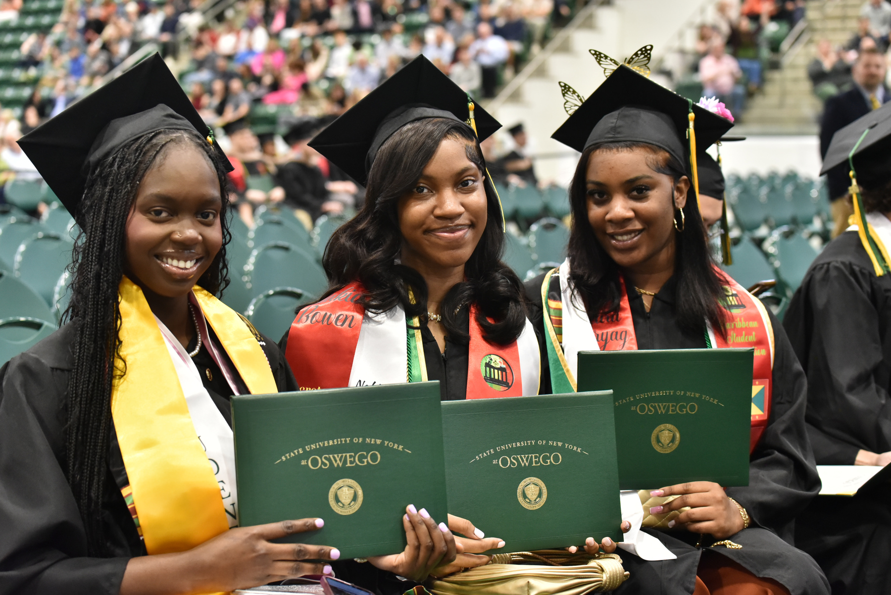 School of Business graduates show deserved pride in their accomplishments.