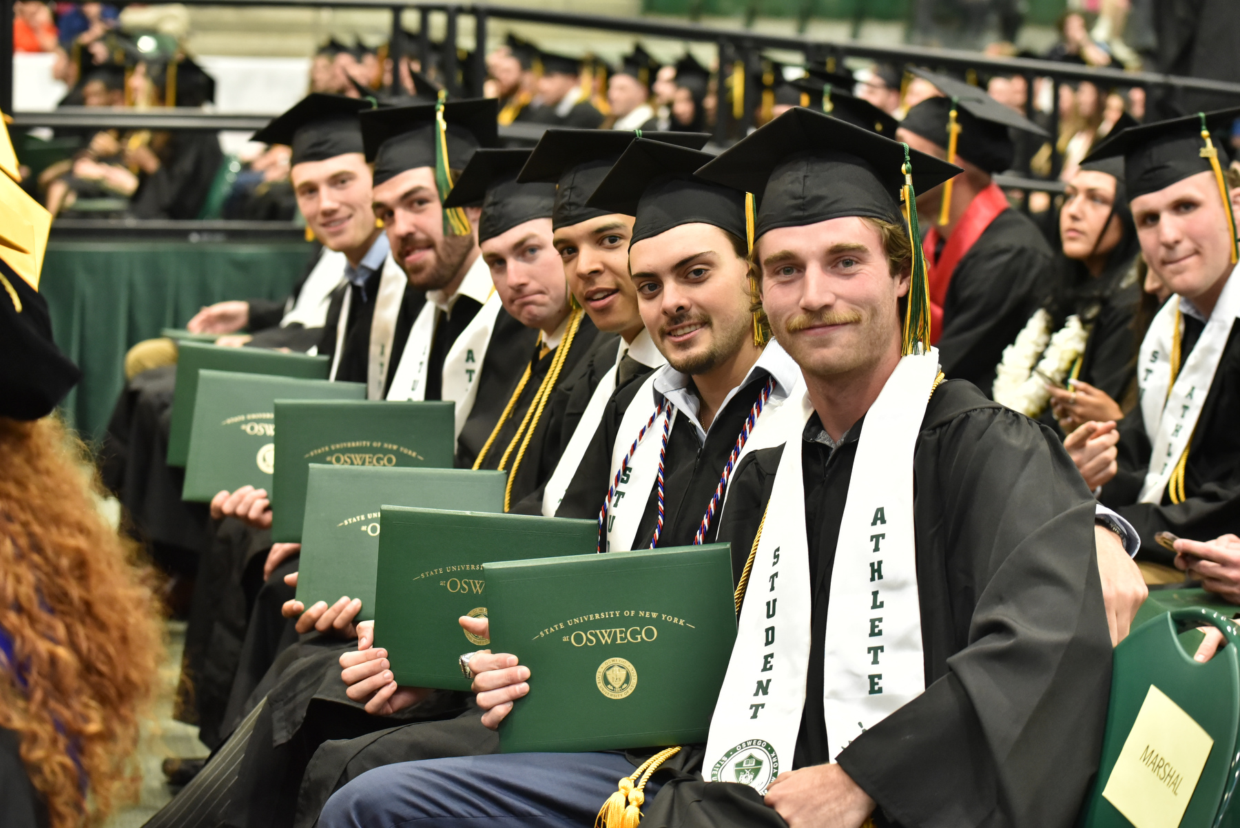 Graduating Laker student-athletes reach the finish line of their undergraduate time during the School of Business ceremony.