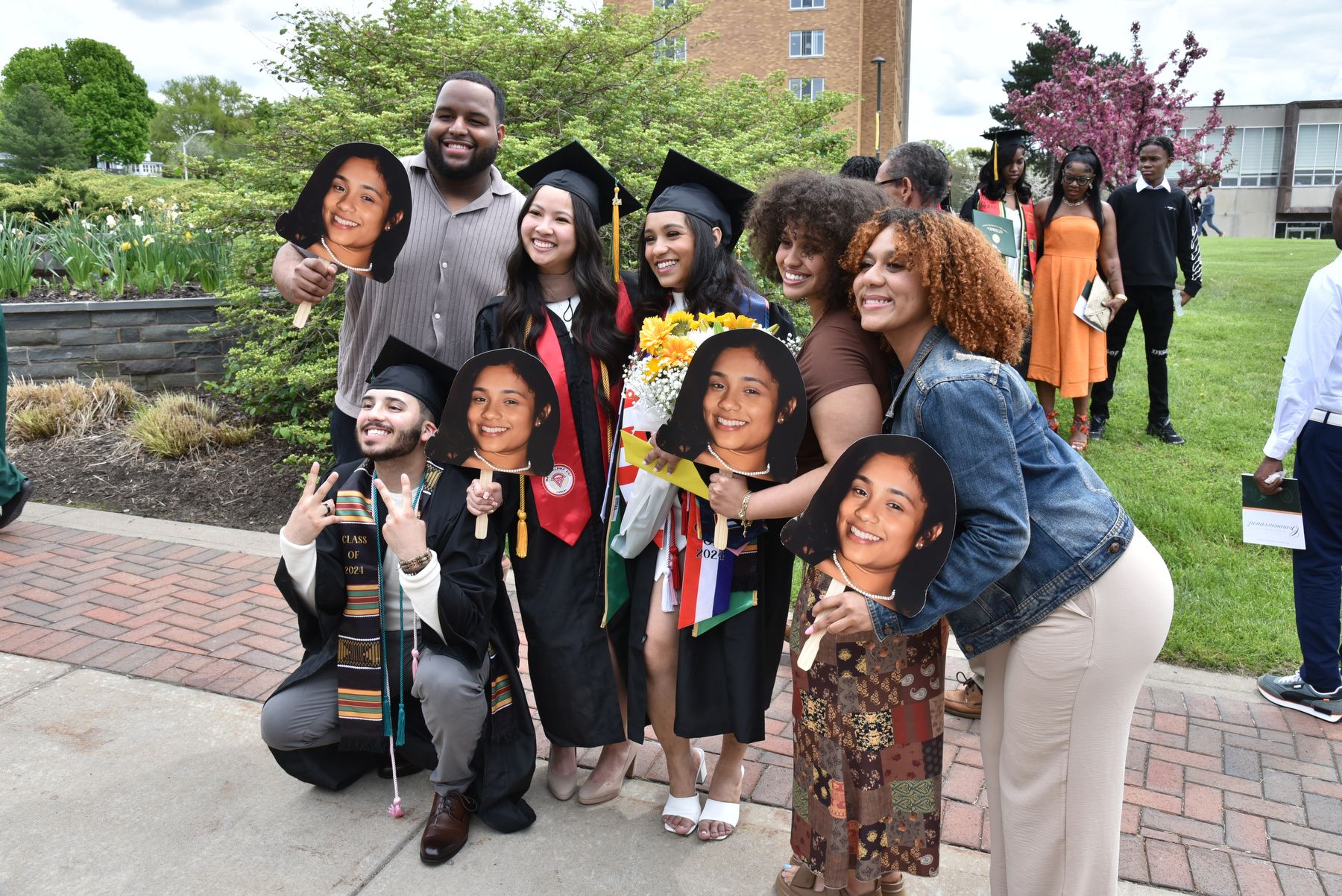 Family members found many ways to support and celebrate their May graduates.