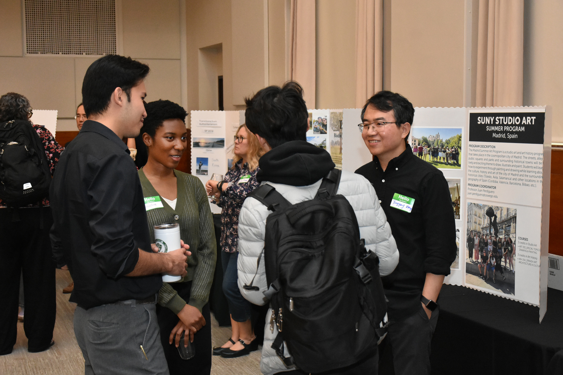 International and returning study abroad students who traveled during the spring and summer semesters of 2024 were welcomed to a social Sept. 23 in Sheldon Hall ballroom hosted by the Office of International Education and Programs.