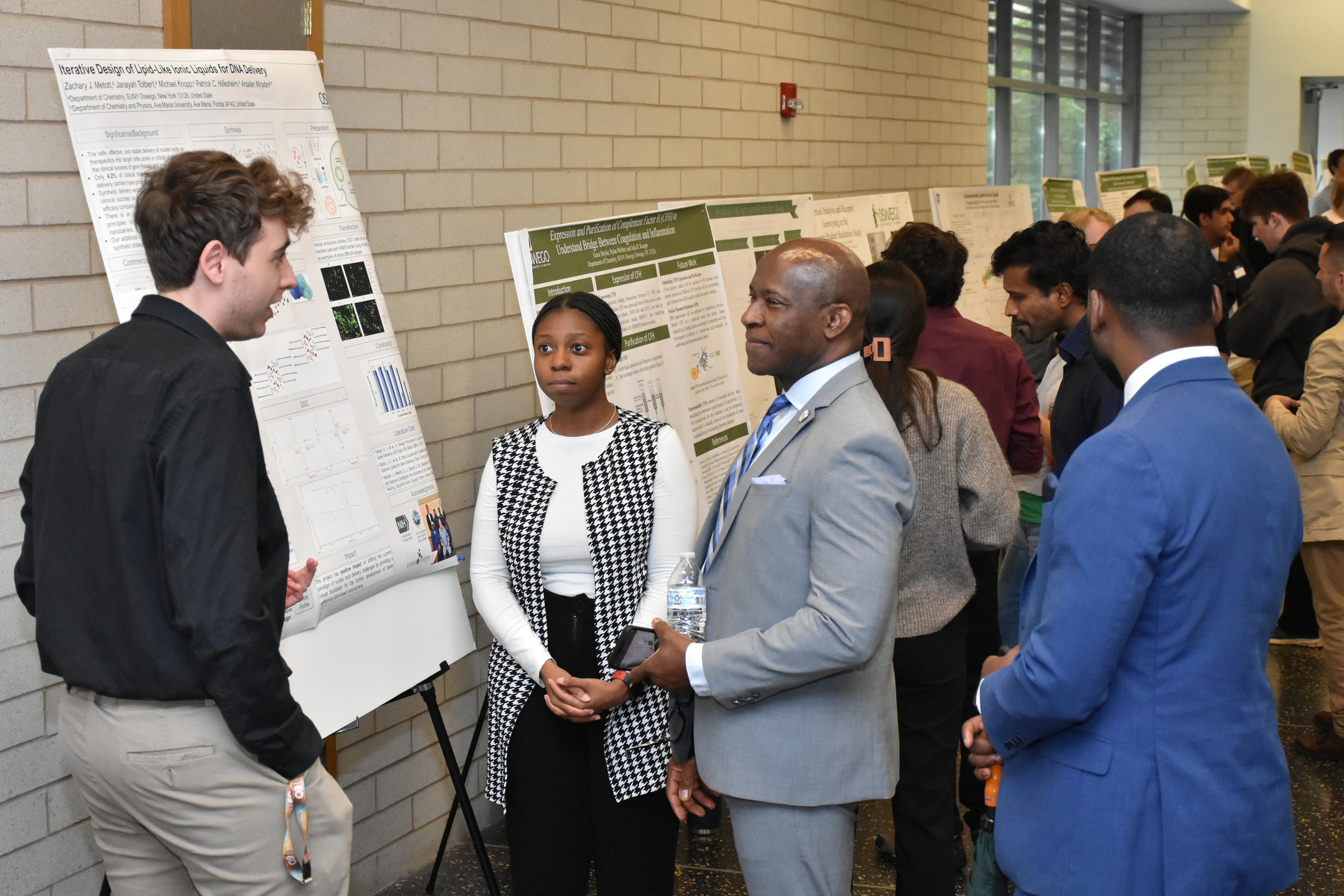 Fall Scholarly and Creative Activities poster symposium held Sept. 23 in the Shineman Nucleus allowed students and faculty to showcase their scholarly/research and creative activities to the public. 