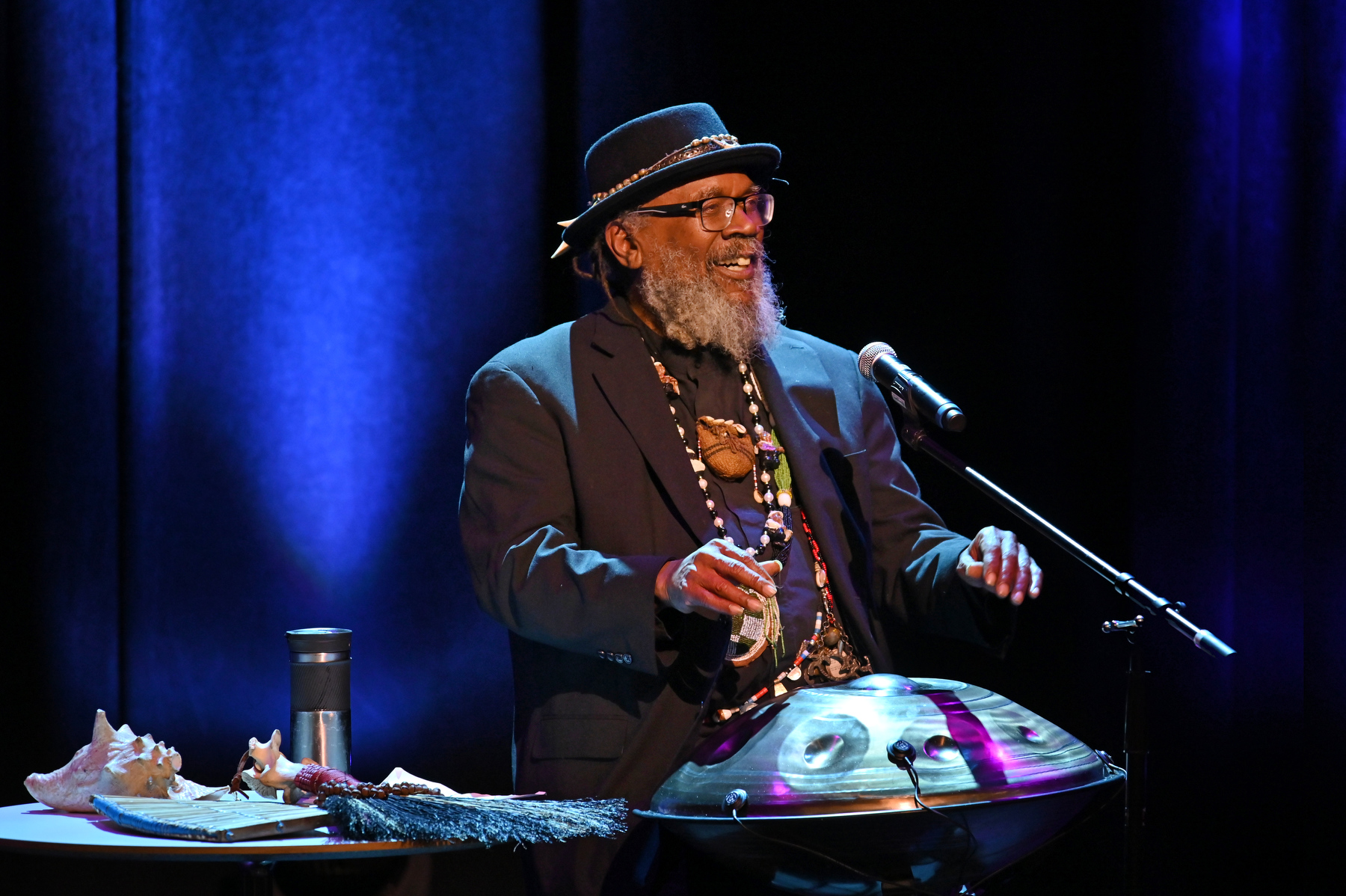 The university's 36th Annual Dr. Martin Luther King, Jr. Celebration took place on Feb. 8 in Waterman Theatre with a ceremony, student performances, recitations and the keynote speaker. This year's event, themed "Communities in Action: Empowering The Dream," featured a keynote address by performer, author and educator Arthur Flowers (pictured), who presented "A Praise Song for the King." 