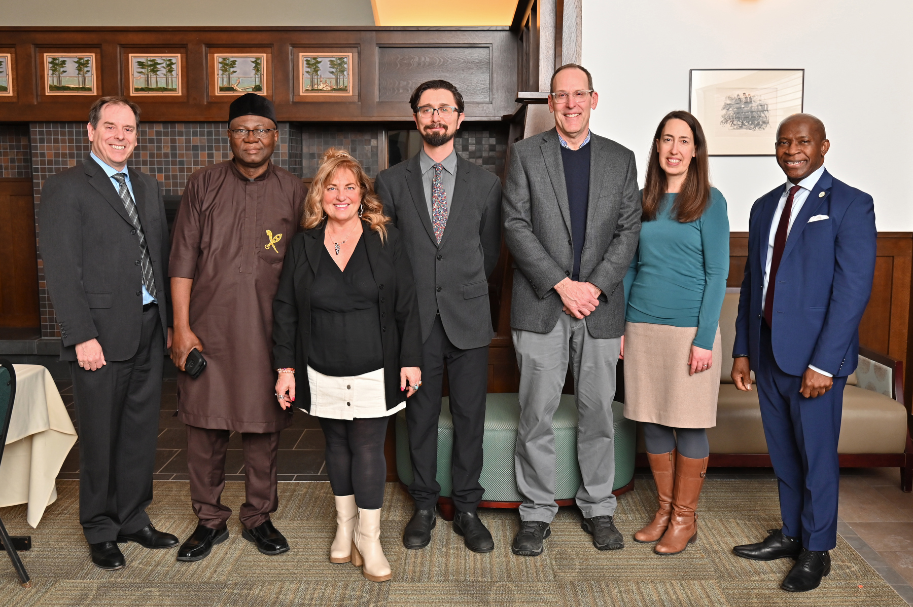 Several faculty members were recently promoted to the rank of full professor recently during a recognition ceremony. 