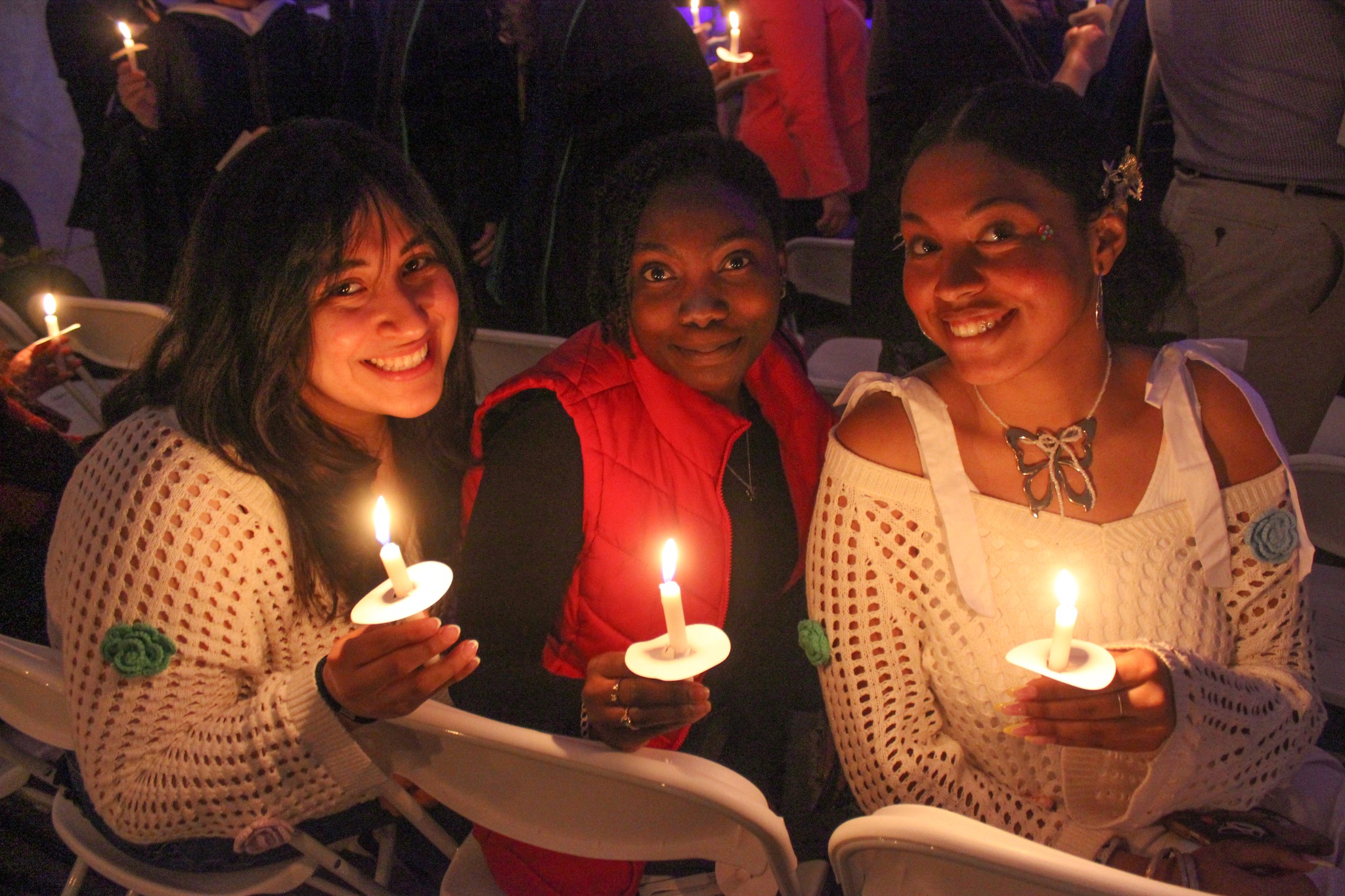 On May 10, SUNY Oswego’s May 2024 graduates, families, friends and alumni engaged in one of the institution’s oldest traditions, the Commencement Eve Torchlight Ceremony. (Photo by Jennifer Broderick)