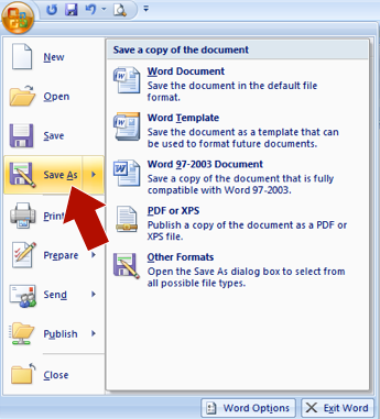 Creating a PDF file using Microsoft Word | Design and Print Services